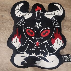 Killstar Black and Red Occult Pillow